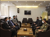 دیدار فرماندار شمیرانات با فرمانده پادگان جوادالائمه (ع) نزاجا