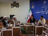 دیدار جمعی از متولیان ستاد توسعه و بازسازی عتبات عالیات شمیرانات با فرماندار این شهرستان