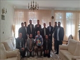 دیدار فرماندار شمیرانات با خانواده معظم شهید والامقام جشنی طهرانی 
