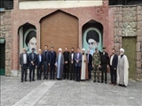 سید ضیا هاشمی معاون فرهنگی و اجتماعی معاون اول رئیس جمهور به همراه سرپرست فرمانداری شهرستان شمیرانات در نمازجمعه بخش لواسانات