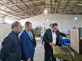 بازدید سرپرست بخشداری مرکزی واحد های تولیدی روستای اسفندآباد