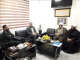 دیدار فرماندار و امام جمعه با فرمانده ناحیه مقاومت بسیج این شهرستان