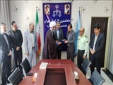 دیدار فرماندار، امام جمعه و اعضای شورای تامین با رئیس دادگستری و دادستان