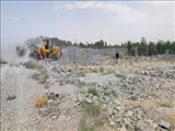 جلوگیری از ساخت و ساز غیرمجاز در اراضی کشاورزی روستای خوشنام 