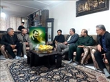حضور فرماندار شهرستان ملارد در منزل شهید رضا عباسی