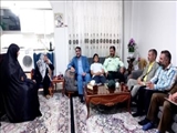 سرپرست فرمانداری شهرستان ملارد میهمان مادر شهید مجتبی مستقیمی تهرانی
