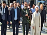 مزار شهدای بی بی سکینه سلام الله علیها به مناسبت هفته دفاع مقدس، گلباران و عطرافشانی شد