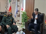 دیدار فرمانده سپاه شهرستان ملارد به مناسبت هفته دولت با فرماندار