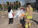 مانور مشترک اطفاء حریق و تخلیه اضطراری 