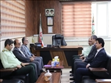 دیدار فرماندار قدس با فرمانده انتظامی شهرستان