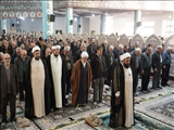 حضور سرپرست فرمانداری شهرستان قدس در نماز عبادی سیاسی جمعه