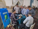 برپایی غرفه هفته سلامت در مصلی نماز جمعه