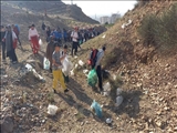 پاکسازی طبیعت توسط کوهنوردان شهرقدسی به مناسبت دهه کرامت