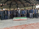 تشییع و تدفین پیکر شهید فرزانه داوری در شهرستان قدس