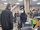 بازدید علیرضا فاتحی نژاد، فرماندار شهرستان قدس، از شعب بانک‌ها به منظور ارزیابی خدمات‌رسانی به شهروندان