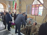 بازدید فرماندار قدس از آرامستان بهشت فاطمه(س) و تجلیل از پرسنل این مجموعه در روزهای سخت جنگ