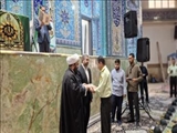 برگزاری نماز عبادی سیاسی جمعه شهرستان قدس / سخنرانی فرمانده انتظامی به مناسبت هفته فراجا و برپایی میز خدمت