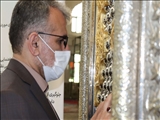 حضور  فرماندار قدس در حرم امام زاده حضرتین (ع)