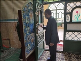 برگزاری مراسم غبار روبی مساجد در آستانه ماه مبارک رمضان  با حضورفرماندارقدس  