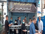 ایستگاه‌های صلواتی با توزیع افطاری ساده برپا شد