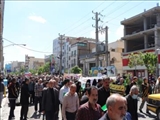 برگزاری راهپیمایی روز جهانی قدس در شهرستان قدس