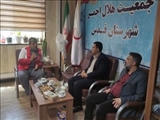  دیدار رئیس اداره ورزش و جوانان با رئیس هلال احمر شهرستان قدس