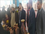 بازدید فرماندار قدس و امام جمعه از نمایشگاه صنایع دستی شهرستان 
