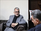 دیدار دبير ستاد مبارزه با مواد مخدر غرب تهران با فرماندار قدس