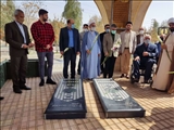 عطرافشانی مزار شهدای گمنام دانشگاه آزاد پیشوا در سالروز بزرگداشت شهدا