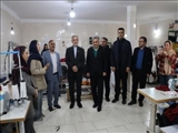 بازدید سرپرست فرمانداری بهارستان از کارگاه تولید پوشاک با تأکید بر رفع موانع تولید و حمایت از صنایع کوچک