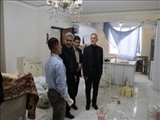 بازدید فرماندار بهارستان از ساختمان آسیب‌دیده و روند بازسازی توسط گروه‌های جهادی