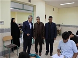 نظارت میدانی معاون سیاسی فرمانداری بهارستان بر روند برگزاری امتحانات نهایی