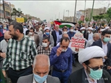 حضور فرماندار شهرستان بهارستان در راهپیمایی روز جهانی قدس بخش بوستان و گلستان