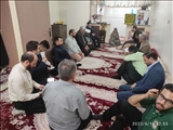 دیدار عبداله نوحی و خادمین حرم  حضرت علی ابن موسی الرضا با خانواده های شهدا و جانبازان شهرستان بهارستان