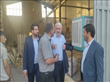 <br/>سه شنبه هفتم تیرماه  ساعت 17/30<br/>بازدید عبداله نوحی فرماندار شهرستان بهارستان از واحدهای تولیدی شهرک صنعتی قلعه میر