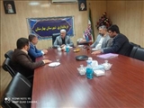 نشست عبداله نوحی فرماندار شهرستان بهارستان با اسدپور رئیس اداره آموزش و پرورش و معاونین ناحیه 2 شهرستان بهارستان