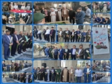 غبار روبی گلزار شهدای شهرستان بهارستان 