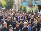 تشییع و خاکسپاری پیکر مطهر شهيد مدافع حرم یحیی رستمی همزمان با فرا رسیدن اربعین حسینی(ع) 