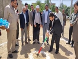 کلنگ زنی پروژه مجموعه ورزشی روستای قشلاق دوم با حضور معاون استانداری تهران