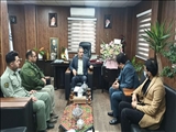 دیدار رئیس و کارکنان اداره حفاظت محیط زیست با فرماندار جدید شهرستان قرچک