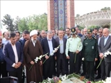 تجدید میثاق با شهدا در سفر استاندار تهران به شهرستان قرچک