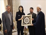 دیدار مسئولان با هستی خزایی بسکتبالیست پرافتخار شهرستان قرچک