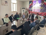 دیدار فرماندار با فرمانده نیروی انتظامی شهرستان قرچک به مناسبت هفته نیروی انتظامی