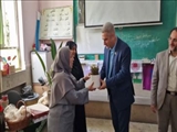 حضور فرماندار پردیس و دیگر مسئولان شهرستان در مدارس به مناسبت روز معلم