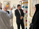 بازدید مسئولان شهرستان پردیس از نمایشگاه هنرهای تجسمی به مناسبت هفته دفاع مقدس