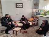 دیدار بخشدار بومهن با مادر شهید مختاری به مناسبت روز تکریم همسران و مادران شهدا