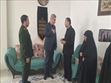 دیدار فرماندار پردیس با خانواده یک شهید حملات آمریکایی صهیونی