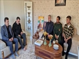 دیدار نوروزی مسئولان پردیس با خانواده شهید محمد جهانی