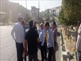 بازدید میدانی معاون فنی و عمرانی فرماندار پردیس از روند رفع نواقص مسیر ورودی و خروجی جایگاه سوخت فاز ۸