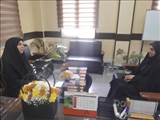 دیدار رئیس اداره کتابخانه‌های عمومی شهرستان پردیس با بخشدار مرکزی به مناسبت هفته دولت